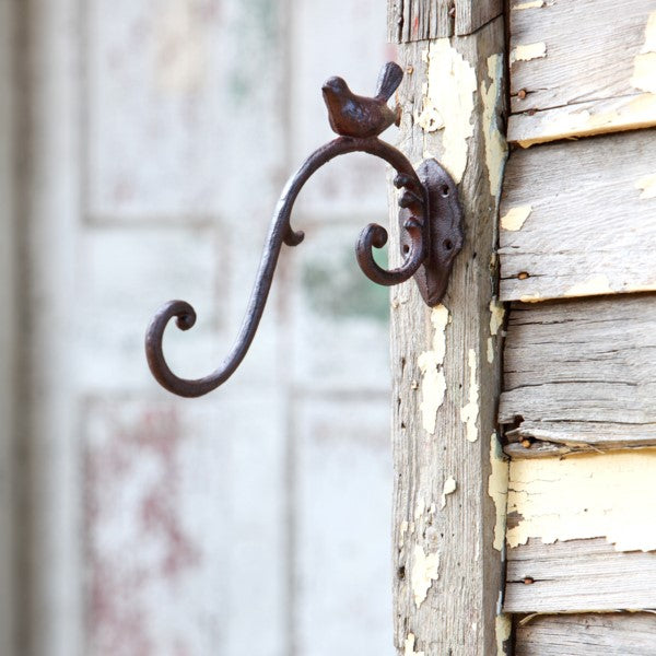 Cast Iron Hook Hanger with Bird Detail – E.T. Tobey Company