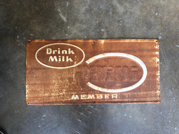 Antique Milk Sign