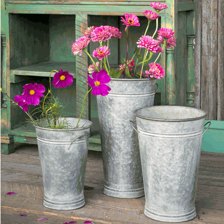 bucket plant pots Tall Flower Buckets – E.T. Tobey Company