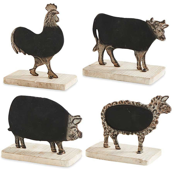 Metal Farm Animal Tabletop Chalkboards - E.T. Tobey Company - Farmhouse Decor