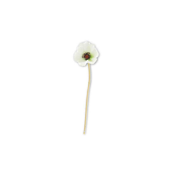 Real Touch Mini Poppy Stem white - E.T. Tobey Company