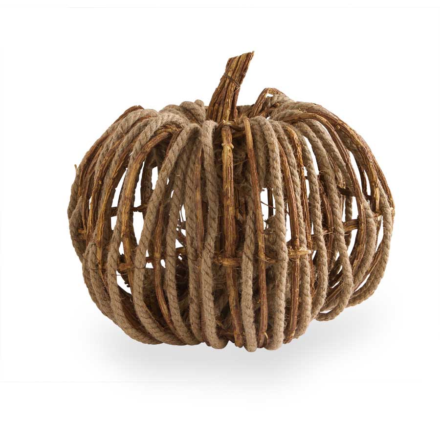 Grapevine and Rope Pumpkin – E.T. Tobey Company