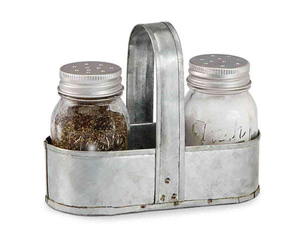 Fresh Jar Salt & Pepper Caddy Set - e.t. tobey company - farmhouse style - fixer upper