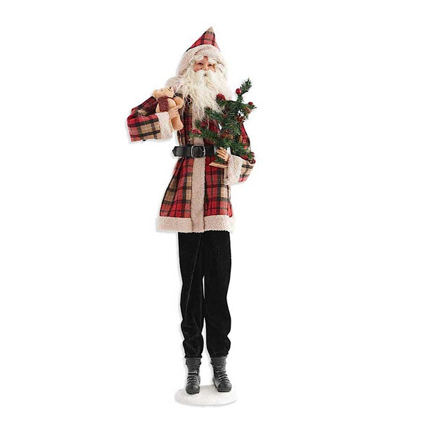 Santa in Plaid Jacket