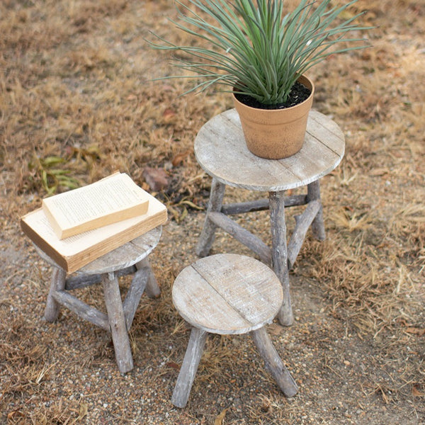 Recycled Wooden Display Stool