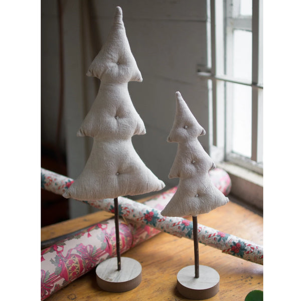 Fabric Trees with Wooden Base - E.T. Tobey Company