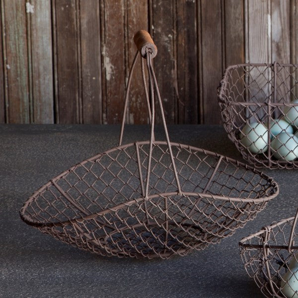 Wire Fireside Basket - E.T. Tobey Company - farmhouse decor