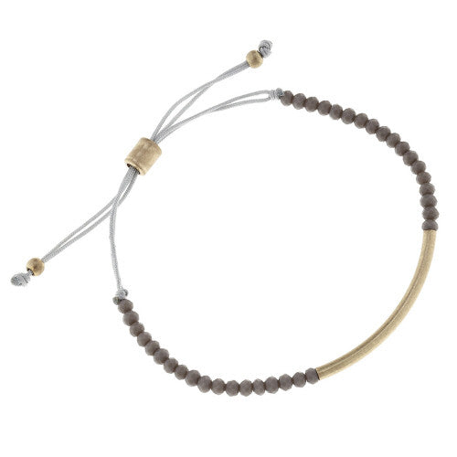 Beaded Glass Bolo Bracelet – E.T. Tobey Company