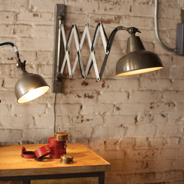 Industrial Scissor Wall Lamp