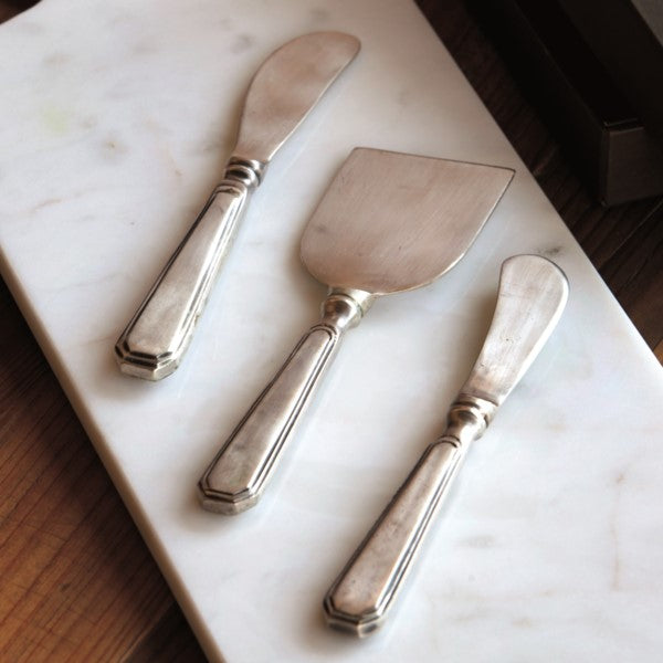Antiqued Silver Plated Cheese Servers