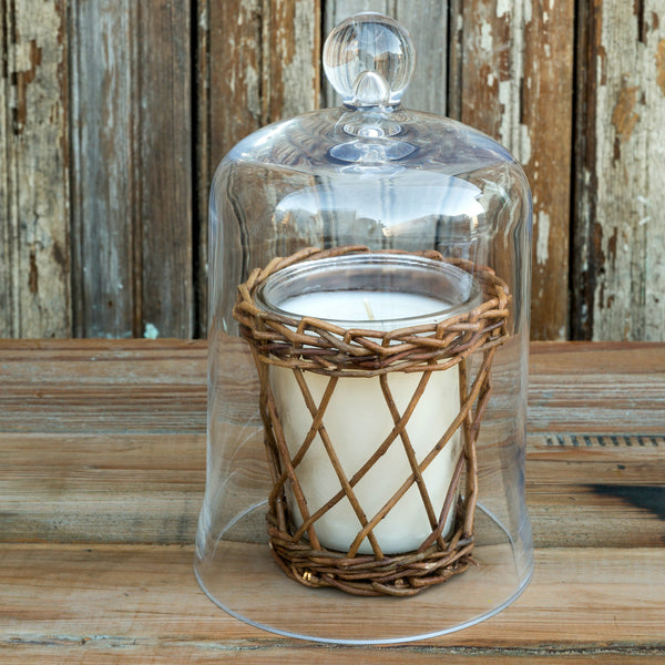  Candle Glass Bell Jar - As Seen On Fixer Upper - ET Tobey Company