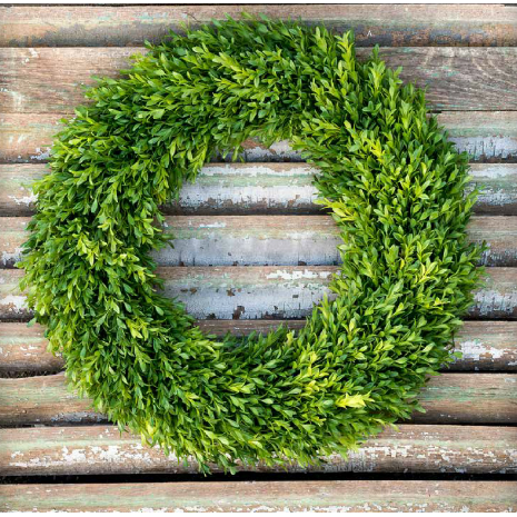 Faux Boxwood Wreath 24'' - E.T. Tobey Company