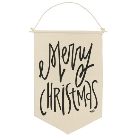 Merry Christmas Canvas Banner - E.T. Tobey Company