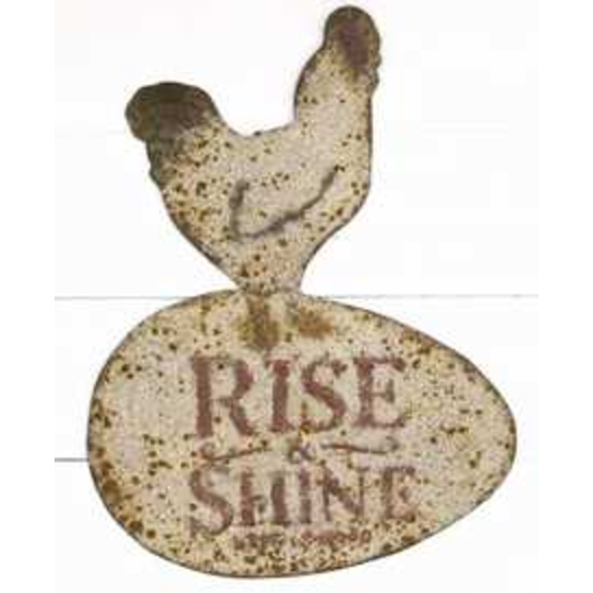 Rise & Shine Metal Sign - E.T. Tobey Company