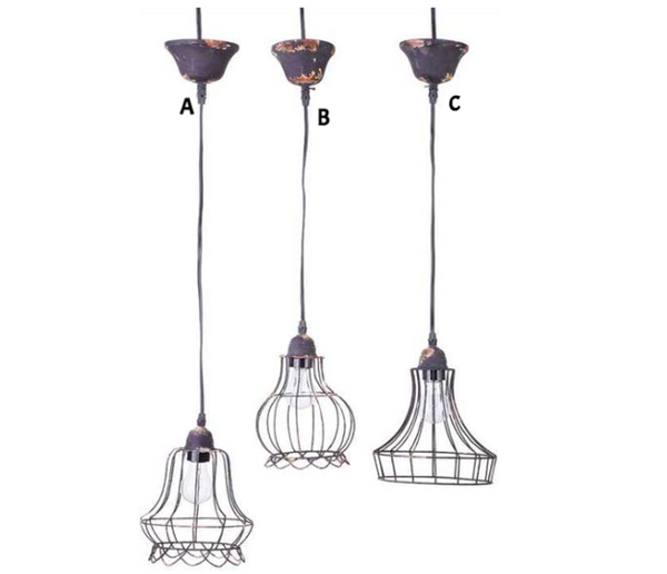 Wire Hanging Pendant Lamp