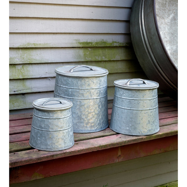 Metal Bulk Seed Canisters - E.T. Tobey Company - farmhouse style