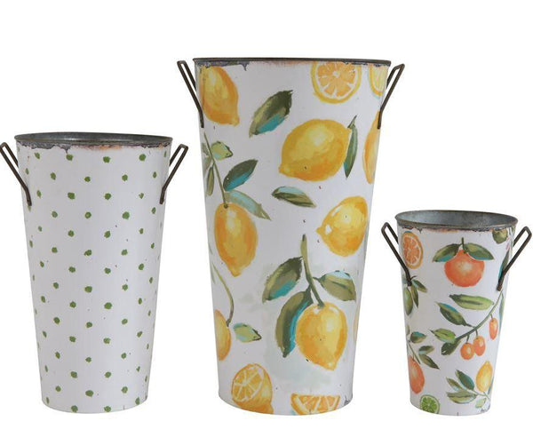 Fruit & Floral Buckets w/ Handles