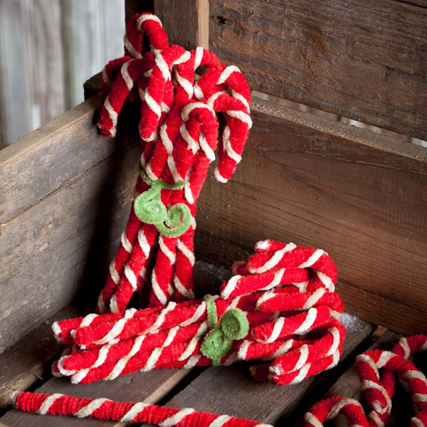 Vintage Chenille Candy Canes