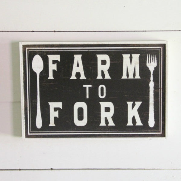 Farm to Fork Sign - E.T. Tobey Company 