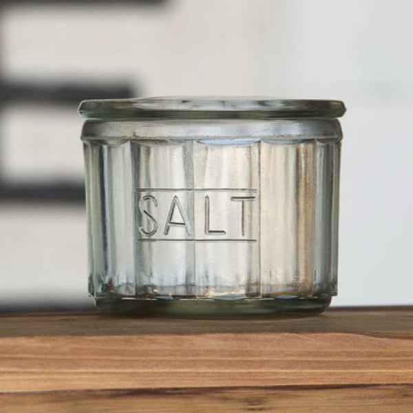 Glass Salt Jar - E.T. Tobey Company - farmhouse kitchen