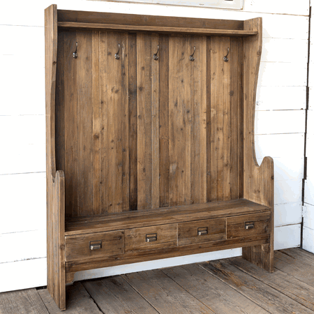 High Back Mudroom Bench - E.T. Tobey Company