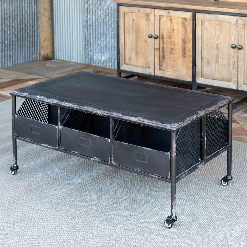 Industrial Metal Coffee Table – E.T. Tobey Company