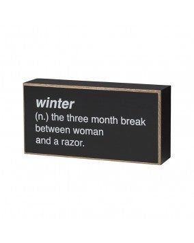 Winter Box Sign