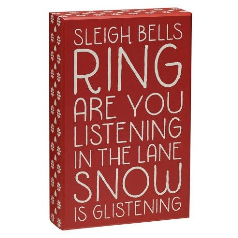 Sleigh Bells Ring Box Sign - E.T. Tobey Company