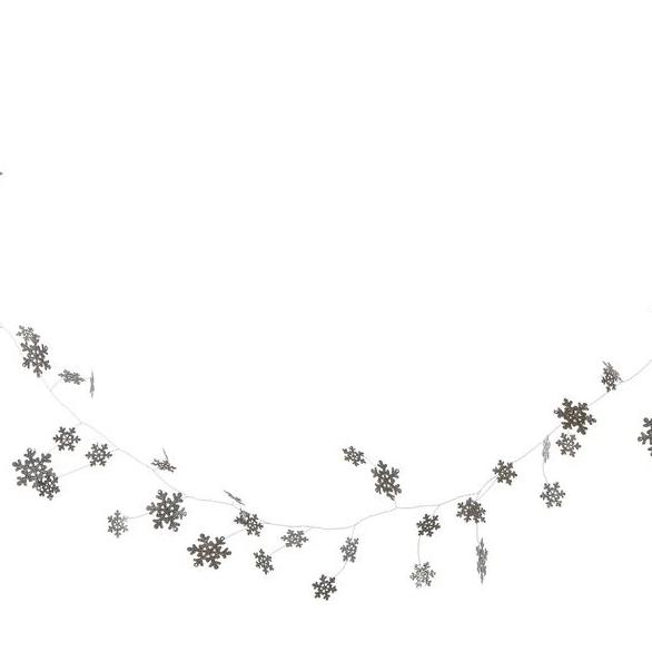 Snowflake Glitter Garland