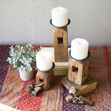 Wooden Furniture Leg Candle Holders