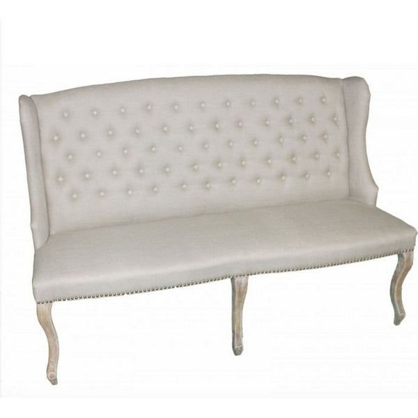 Tufted Wing Bench - E.T. Tobey Company