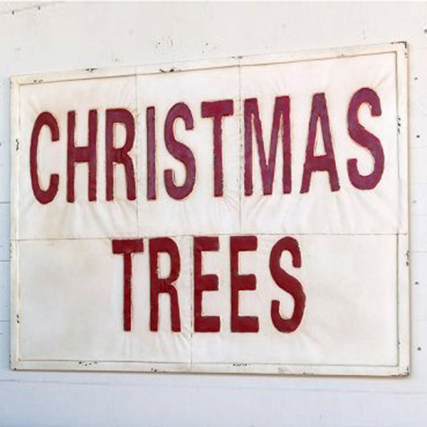 Vintage Style Christmas Tree Sign - Christmas Sign - Holiday Decor