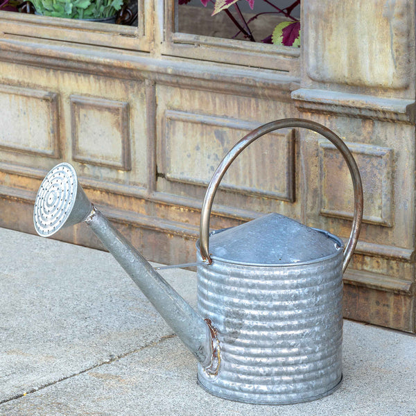Vintage-Style Metal Watering Can