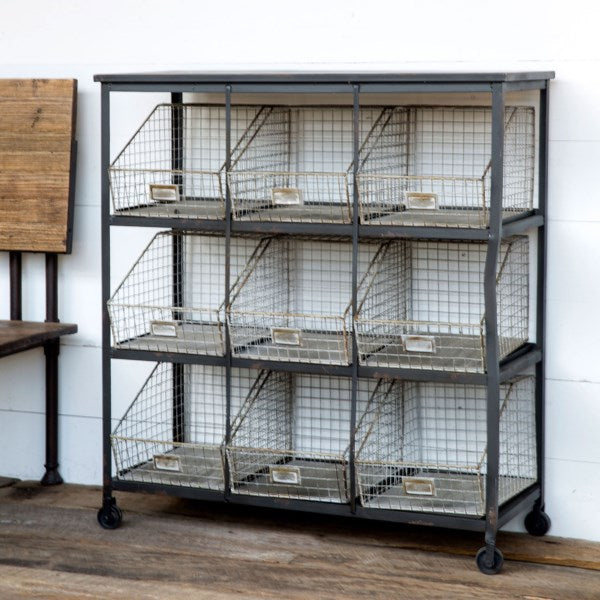 Wire Bin Cabinet