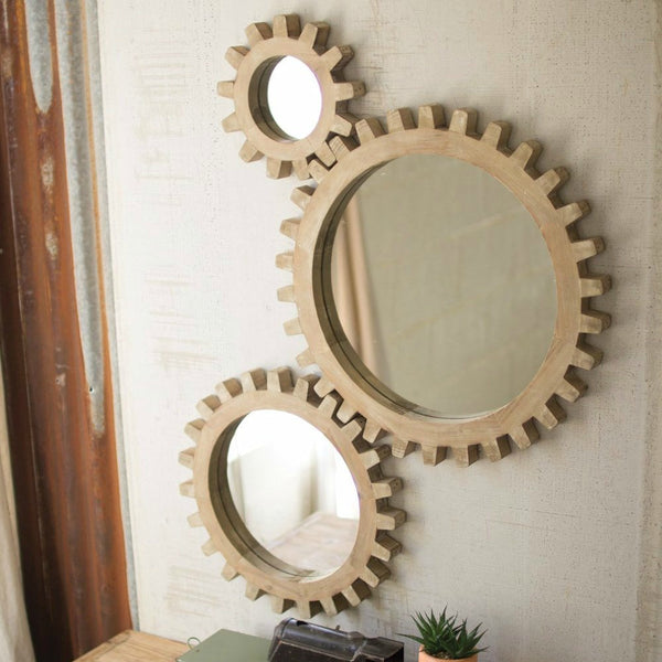 Wooden Gears Mirrors
