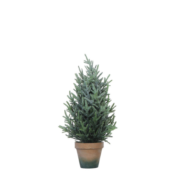 Faux Pine Tree in Terra-cotta Colored Pot